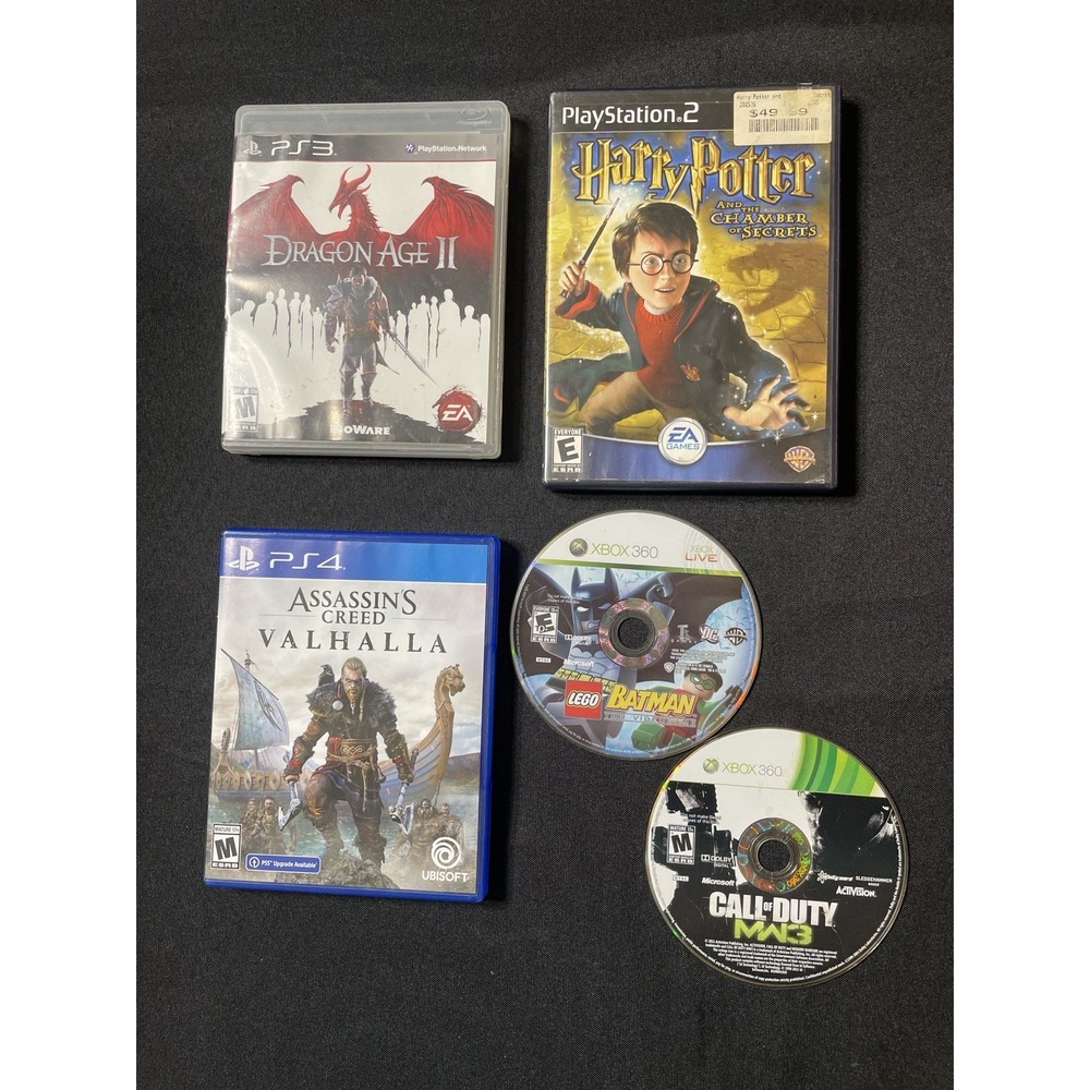 PS2 PS3 PS4 Xbox 360 Video Game Lot – 6 Games Mixed Titles